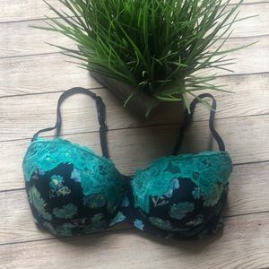 Candie’s Floral Lace Push Up Bra 38C